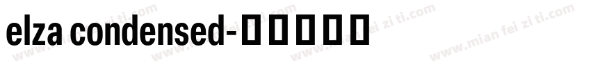 elza condensed字体转换